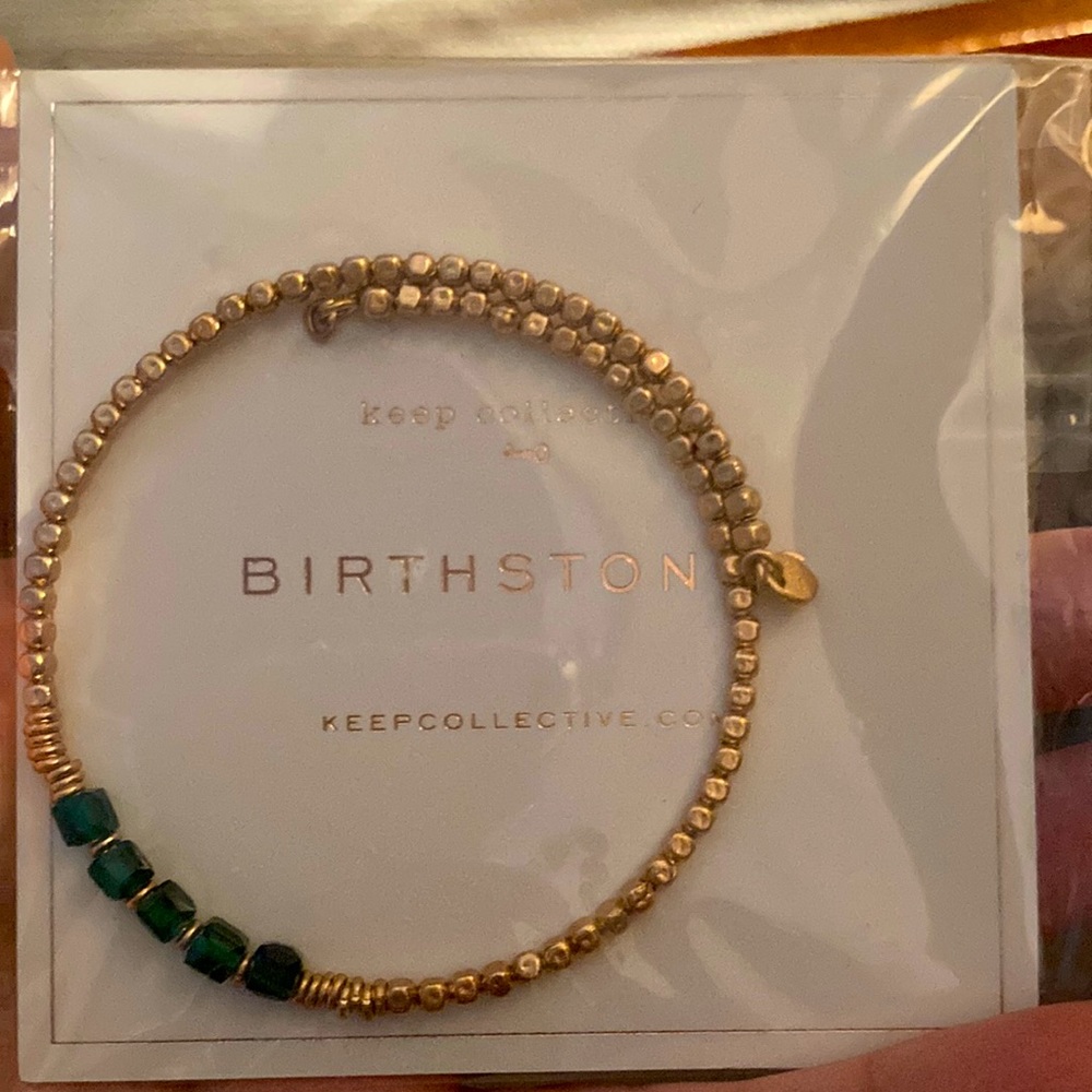 New! Keep Collective May Birthstone: Gold Bracelet